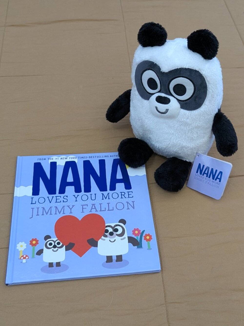 Kohl's Cares Nana Loves You More Hardback by Jimmy Fallon and Stuffed Panda
